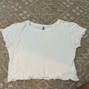 Pacsun white cropped top